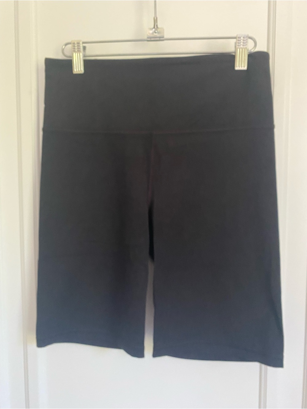 NWOT- Athleta: Black Women's High-Waist Stretch Bike Shorts